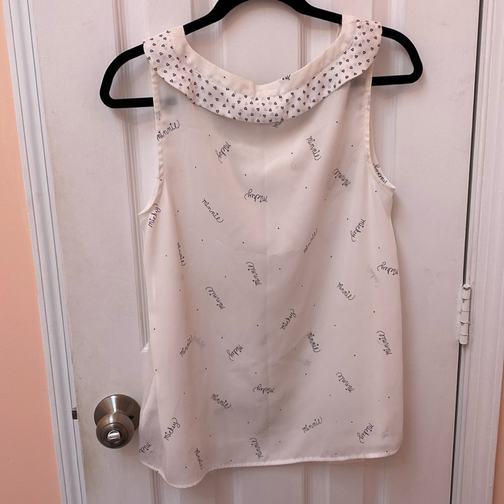 Disney a Collection by LC Lauren Conrad Mickey/Minnie Sleeveless Blouse - Picture 4 of 6